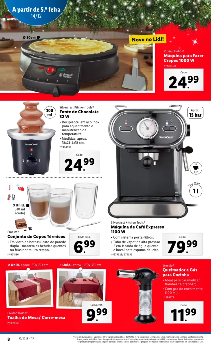 Antevis&atilde;o Folheto LiDL Novidades (a partir de 14 dezembro)