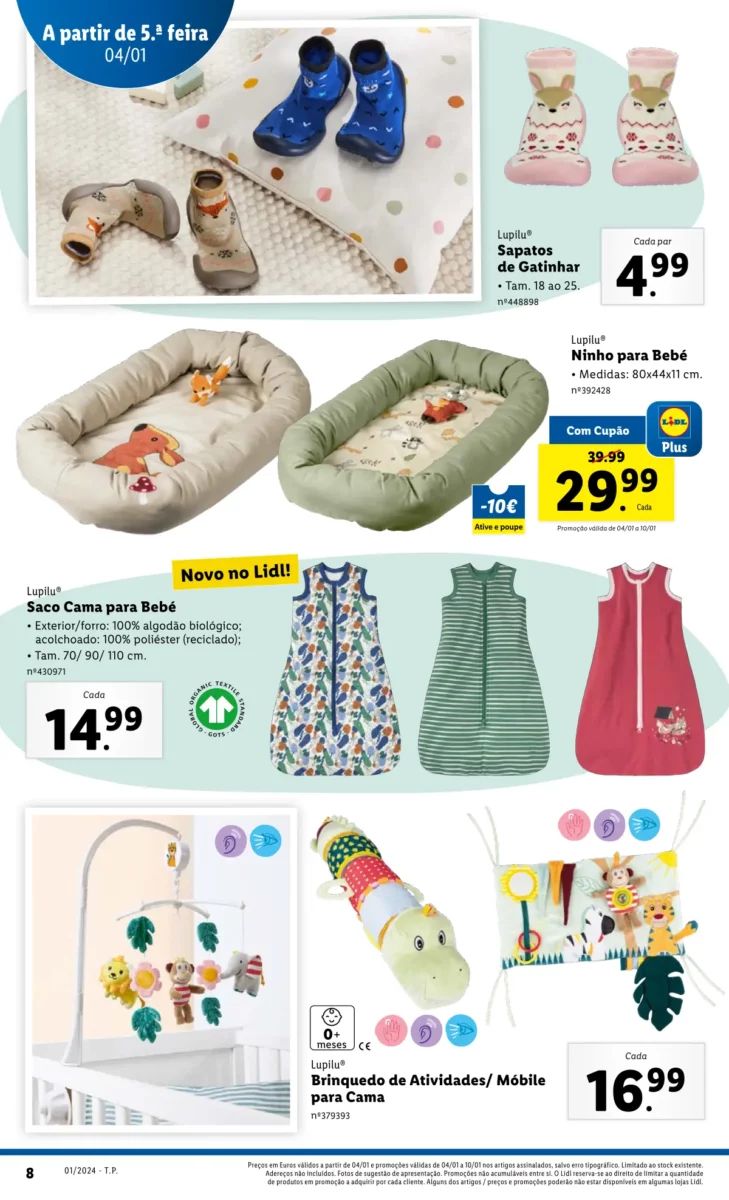 Antevis&atilde;o Folheto LiDL Novidades (a partir de 4 janeiro)