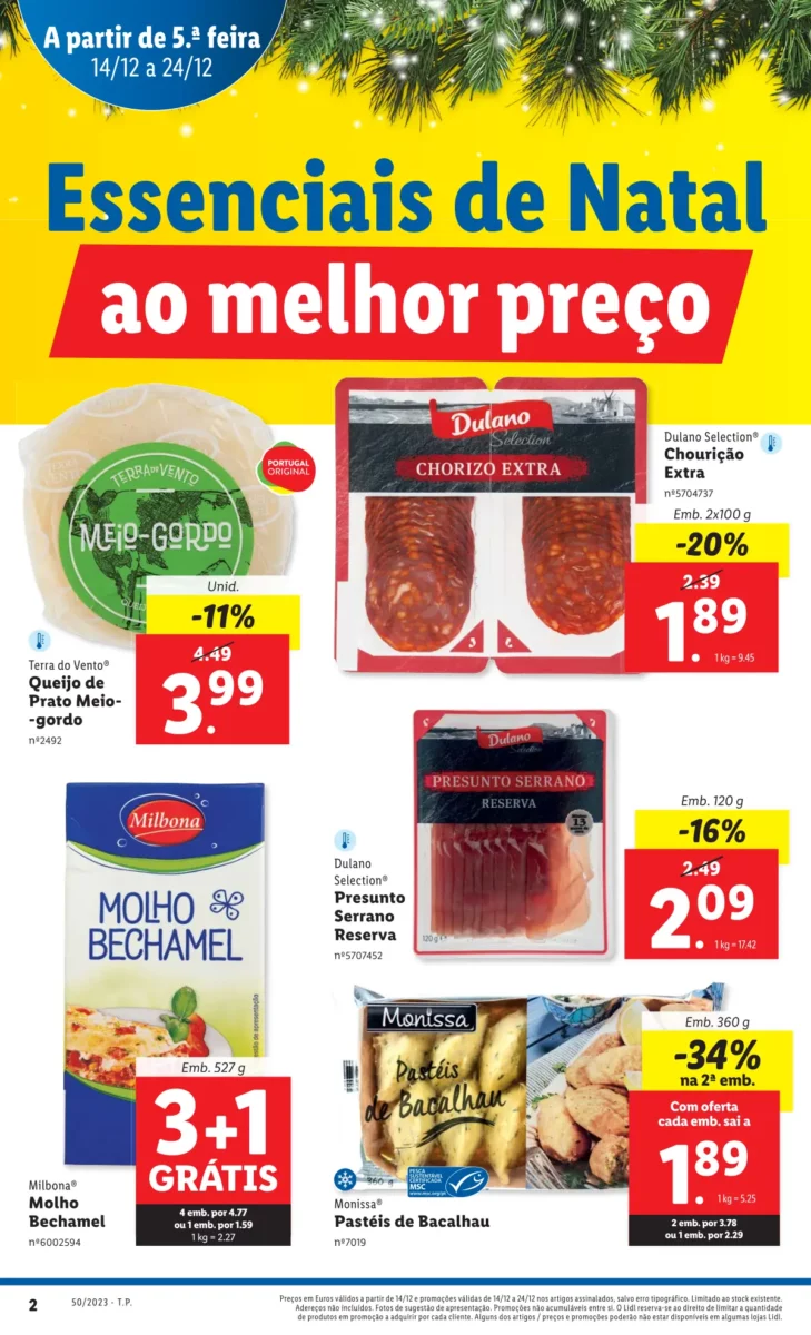 Antevis&atilde;o Folheto LiDL Promo&ccedil;&otilde;es (14 a 20 dezembro)