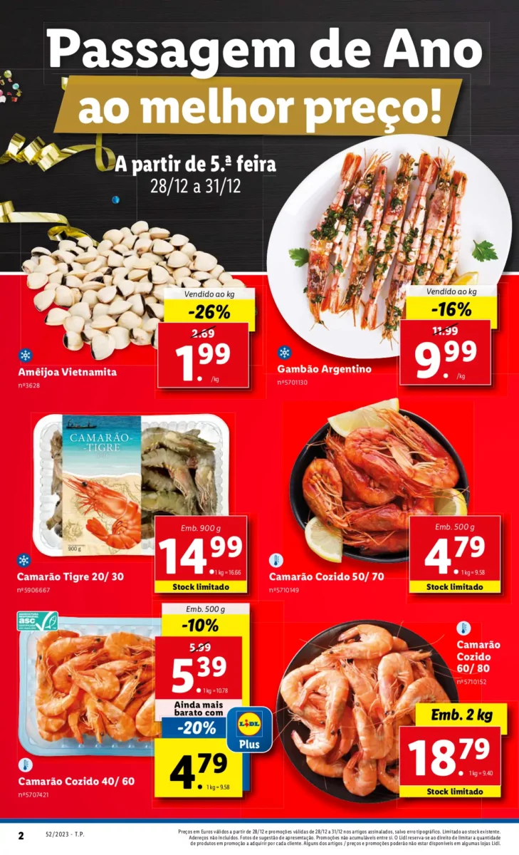 Antevis&atilde;o Folheto LiDL Promo&ccedil;&otilde;es (28 a 31 dezembro)