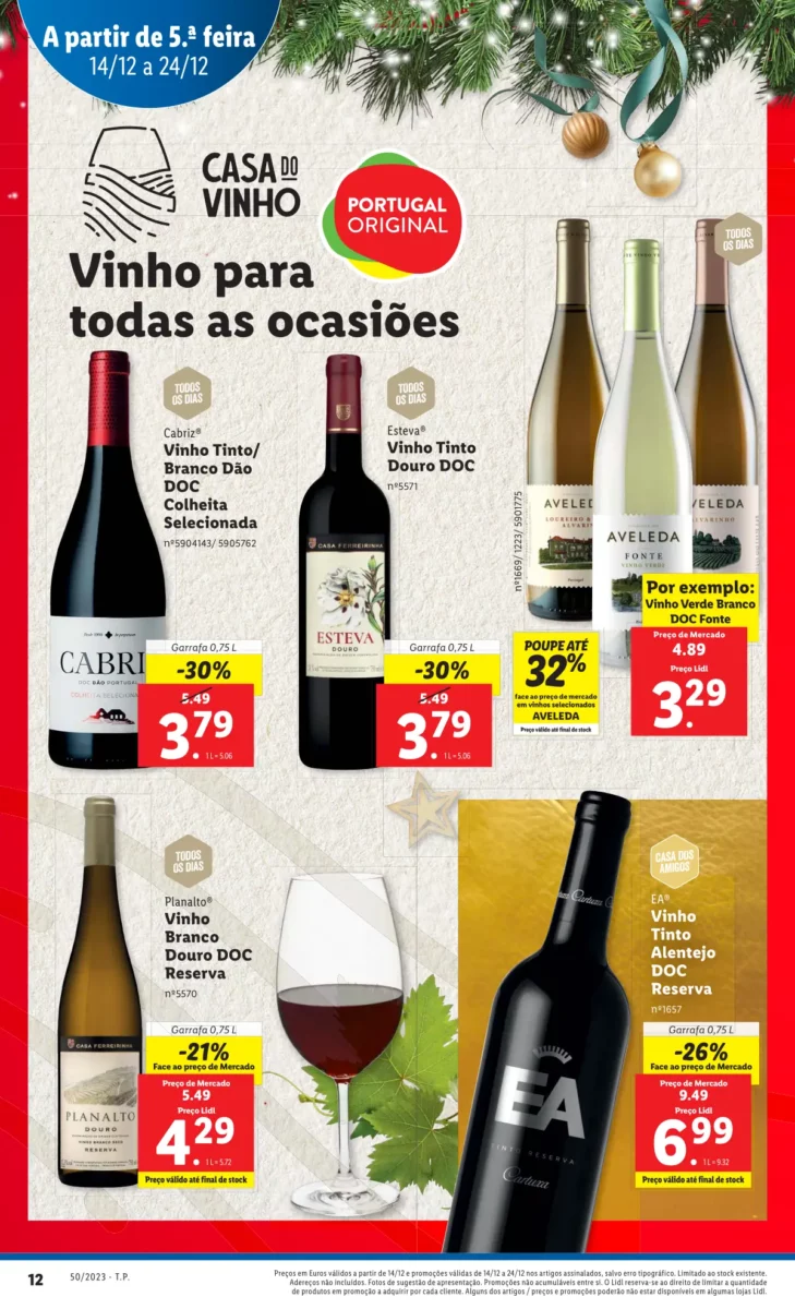 Antevis&atilde;o Folheto LiDL Promo&ccedil;&otilde;es (14 a 20 dezembro)