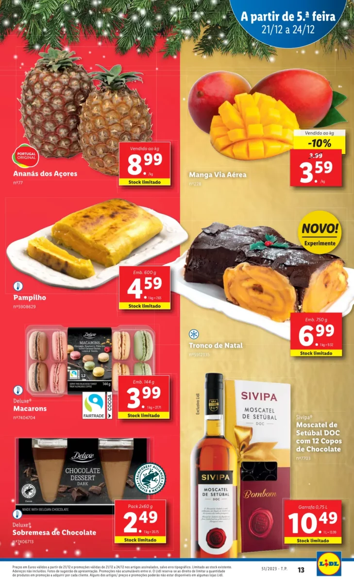 Antevis&atilde;o Folheto LiDL Promo&ccedil;&otilde;es (21 a 24 dezembro)