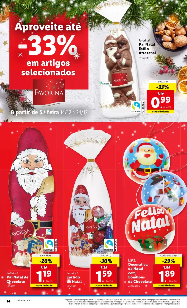 Antevis&atilde;o Folheto LiDL Promo&ccedil;&otilde;es (14 a 20 dezembro)