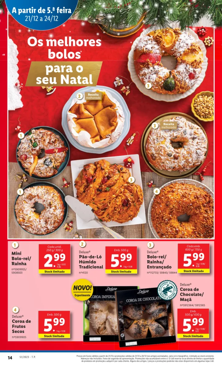 Antevis&atilde;o Folheto LiDL Promo&ccedil;&otilde;es (21 a 24 dezembro)