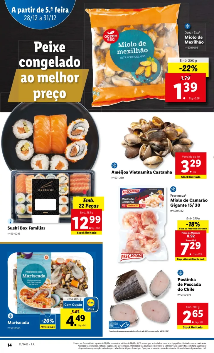 Antevis&atilde;o Folheto LiDL Promo&ccedil;&otilde;es (28 a 31 dezembro)