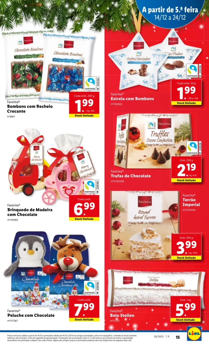 Antevis&atilde;o Folheto LiDL Promo&ccedil;&otilde;es (14 a 20 dezembro)