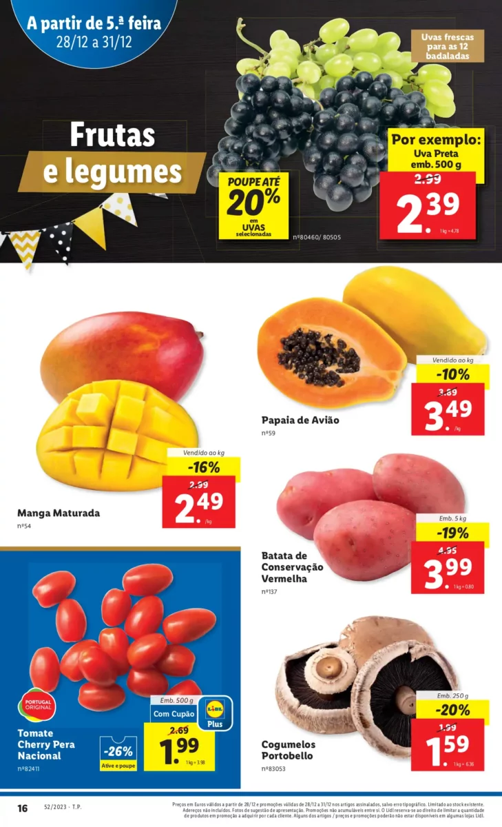 Antevis&atilde;o Folheto LiDL Promo&ccedil;&otilde;es (28 a 31 dezembro)
