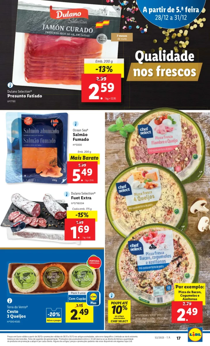 Antevis&atilde;o Folheto LiDL Promo&ccedil;&otilde;es (28 a 31 dezembro)