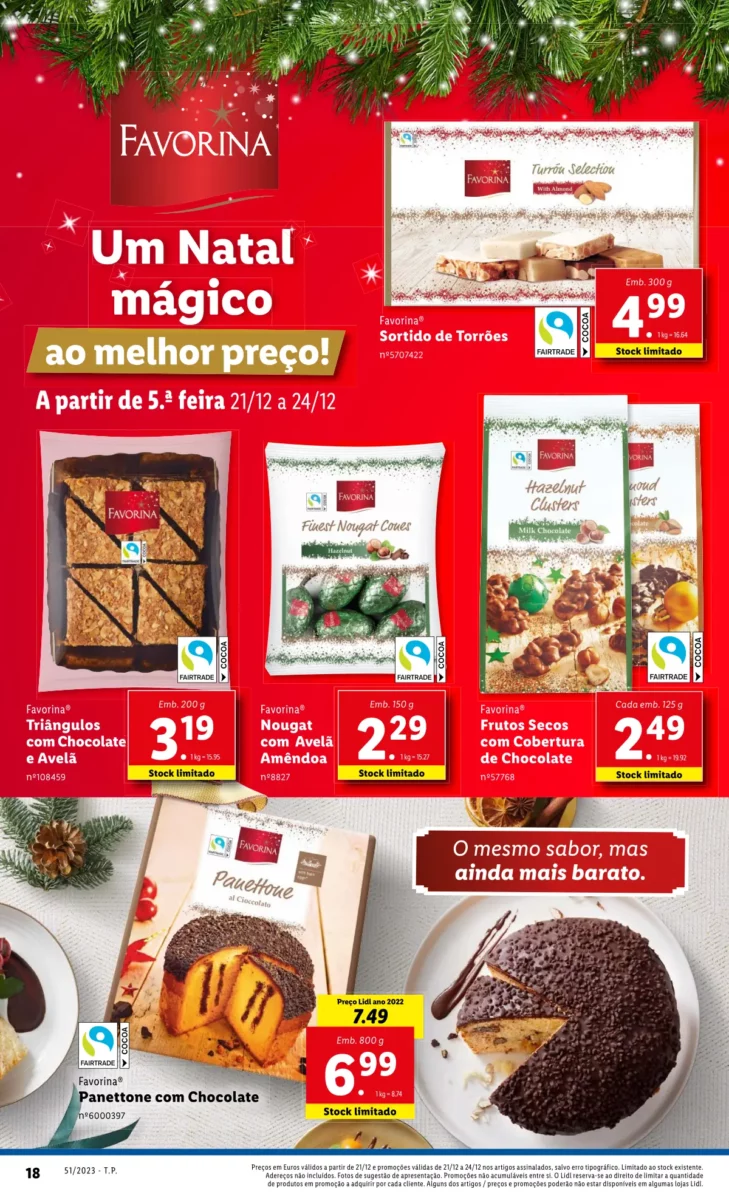 Antevis&atilde;o Folheto LiDL Promo&ccedil;&otilde;es (21 a 24 dezembro)