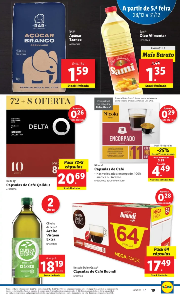 Antevis&atilde;o Folheto LiDL Promo&ccedil;&otilde;es (28 a 31 dezembro)