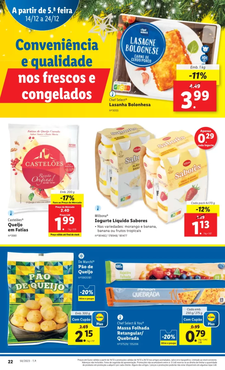 Antevis&atilde;o Folheto LiDL Promo&ccedil;&otilde;es (14 a 20 dezembro)