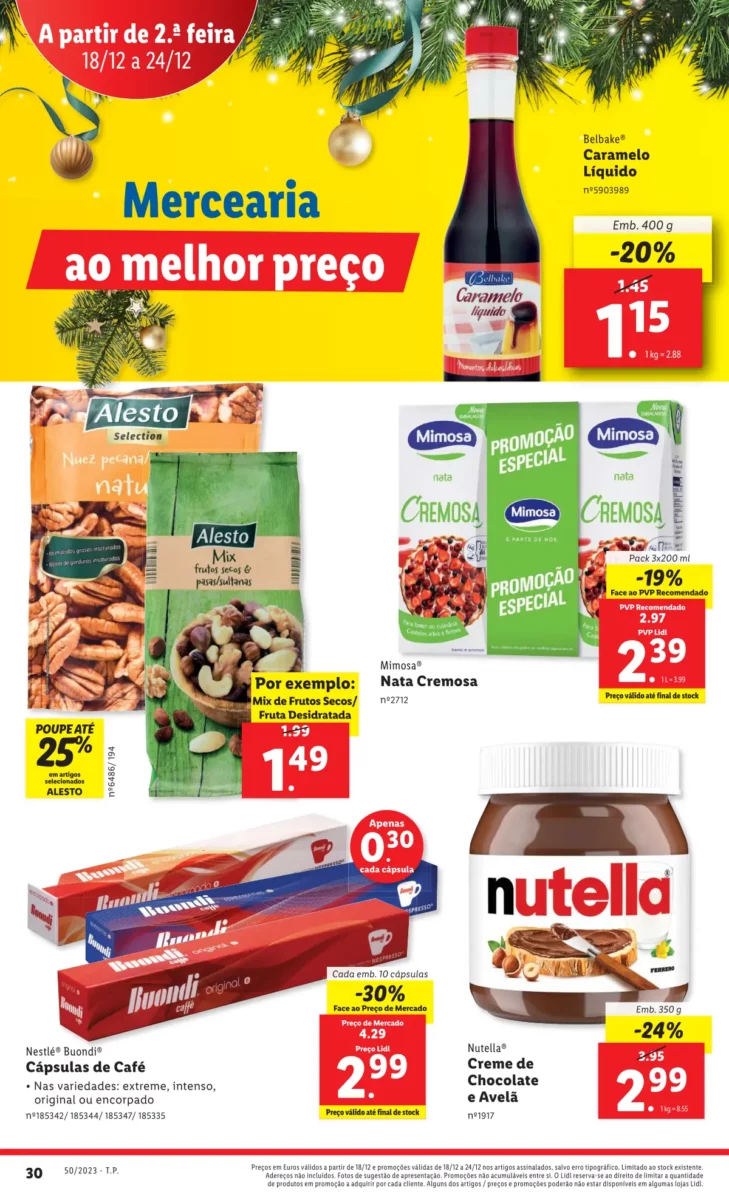 Antevis&atilde;o Folheto LiDL Promo&ccedil;&otilde;es (14 a 20 dezembro)