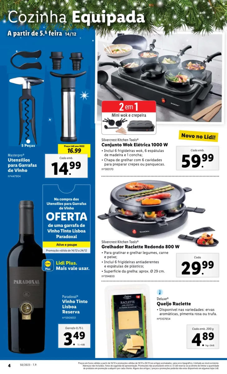 Antevis&atilde;o Folheto LiDL Promo&ccedil;&otilde;es (14 a 20 dezembro)