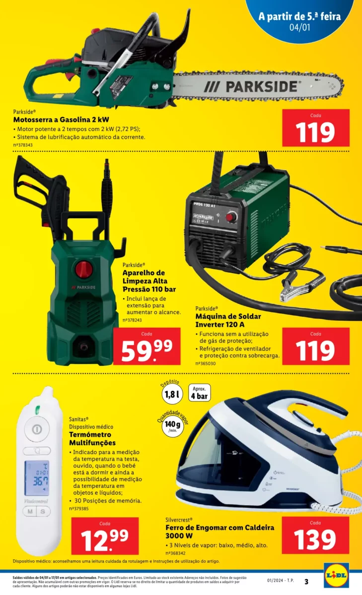 Antevis&atilde;o Folheto LiDL Promo&ccedil;&otilde;es (4 a 10 janeiro)