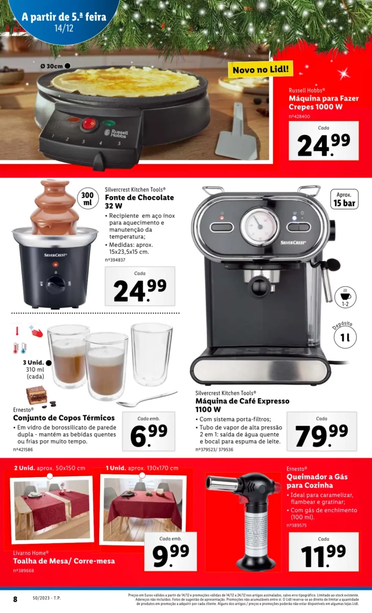 Antevis&atilde;o Folheto LiDL Promo&ccedil;&otilde;es (14 a 20 dezembro)