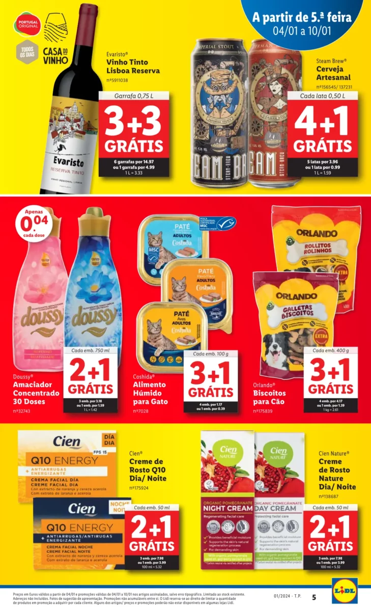 Antevis&atilde;o Folheto LiDL Promo&ccedil;&otilde;es (4 a 10 janeiro)