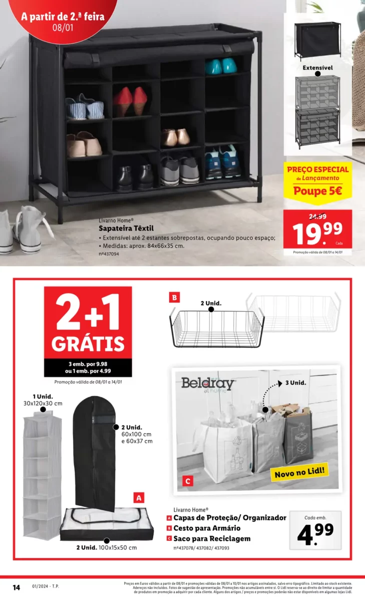 Antevis&atilde;o Folheto LiDL Promo&ccedil;&otilde;es (4 a 10 janeiro)