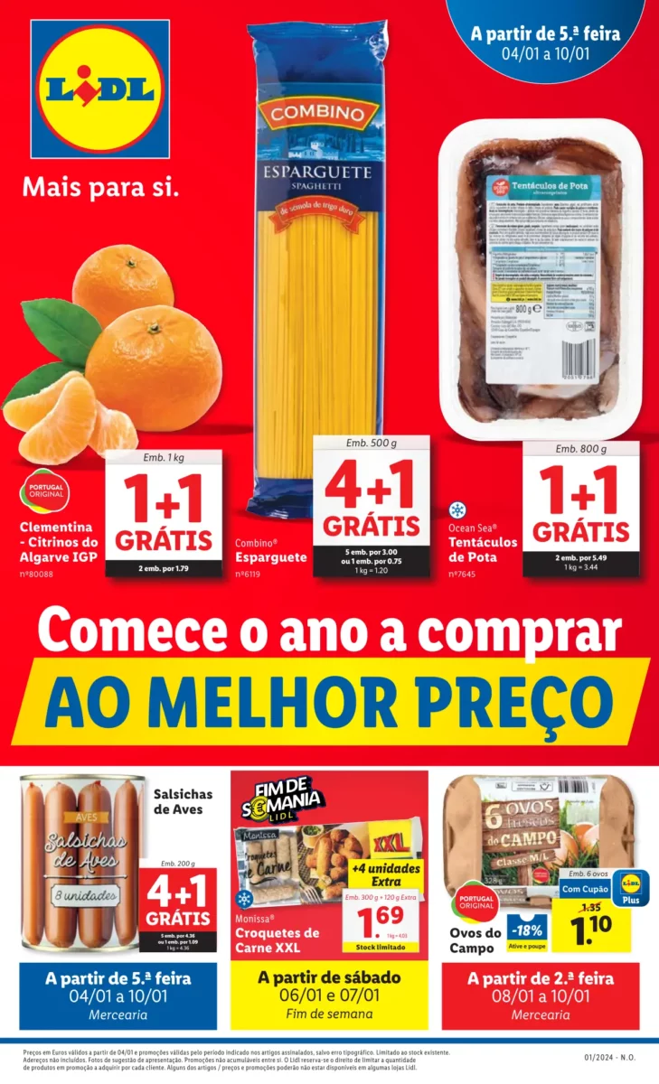 Antevis&atilde;o Folheto LiDL Promo&ccedil;&otilde;es (4 a 10 janeiro)