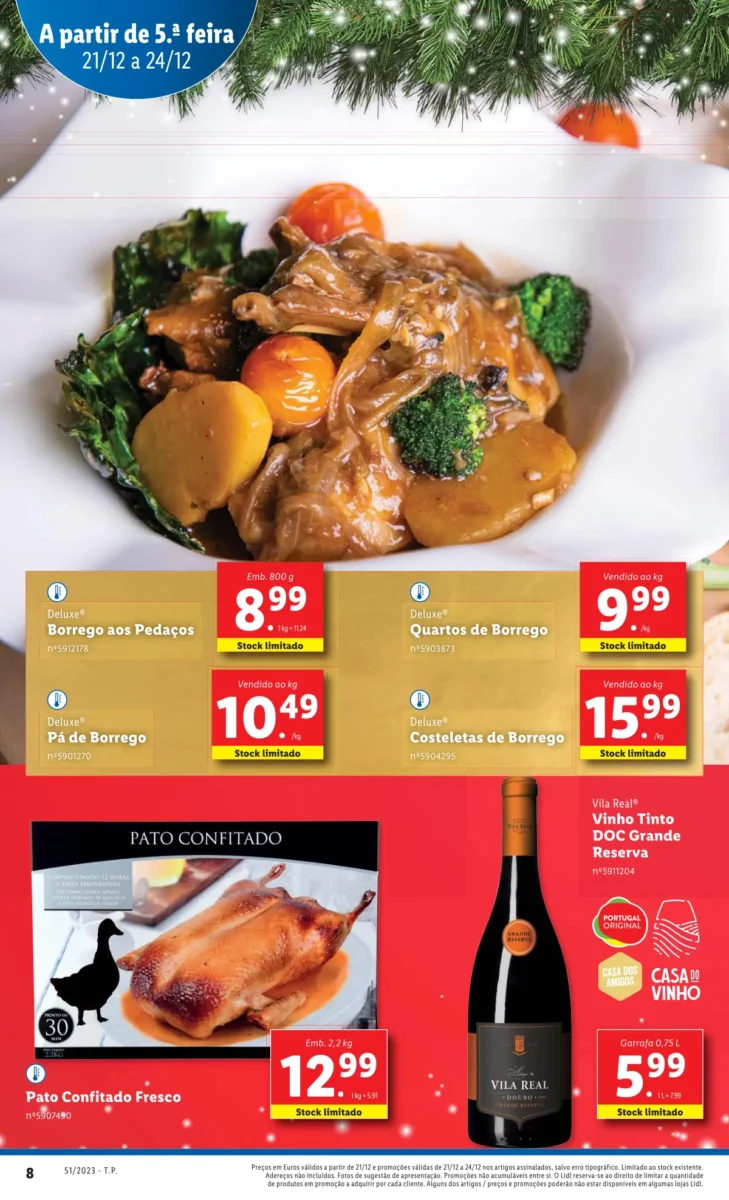 Antevis&atilde;o Folheto LiDL Promo&ccedil;&otilde;es (21 a 24 dezembro)