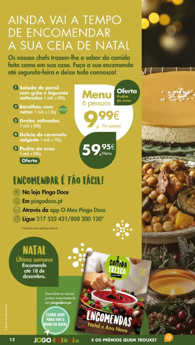 Antevis&atilde;o Folheto Pingo Doce (12 a 18 dezembro)