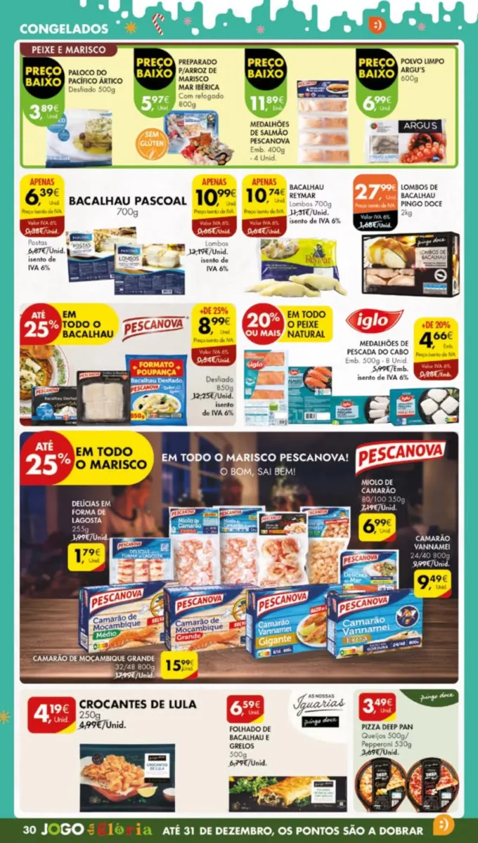 Antevis&atilde;o Folheto Pingo Doce (19 a 26 dezembro)