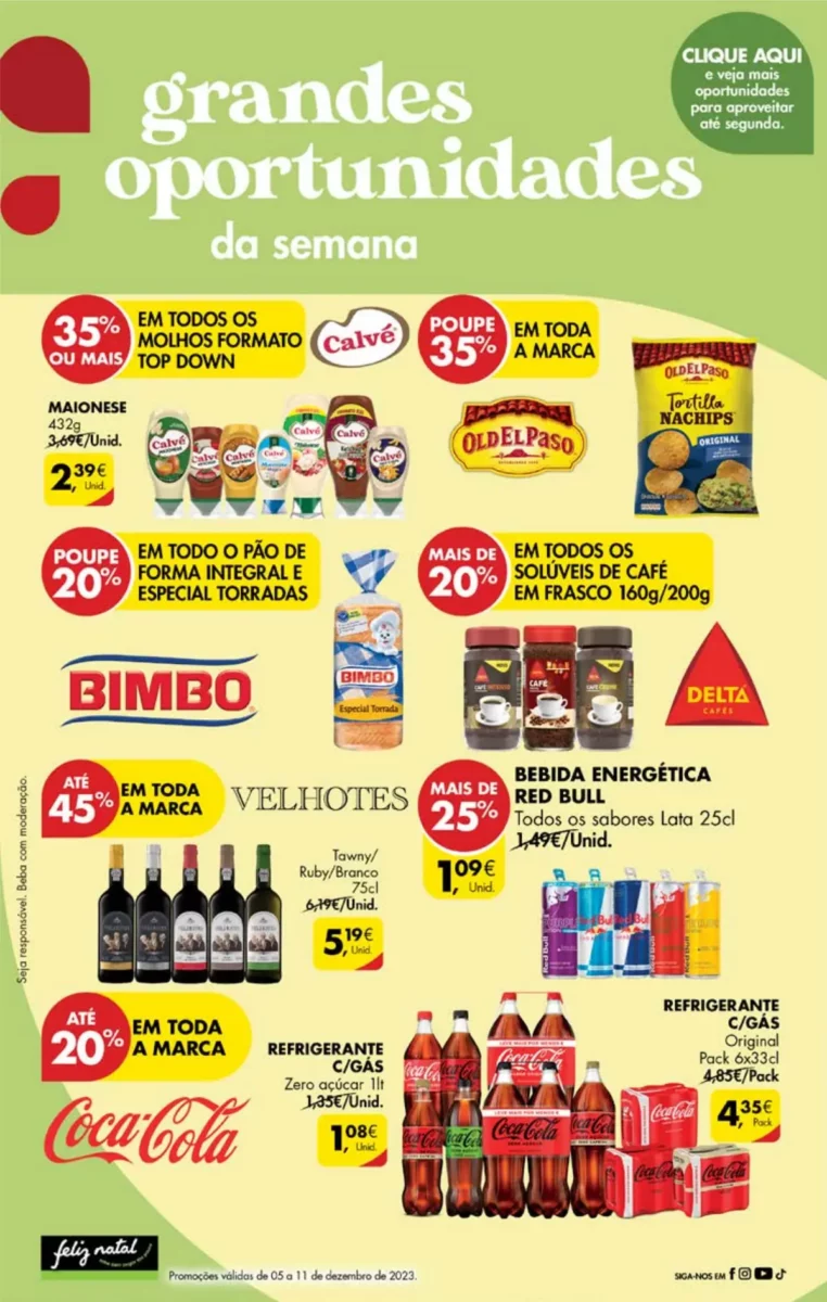 Antevis&atilde;o Folheto Pingo Doce fim-de-semana (8 a 11 dezembro)