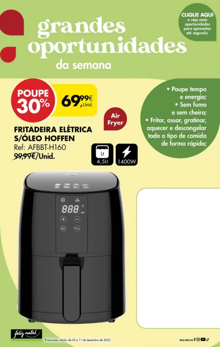 Antevis&atilde;o Folheto Pingo Doce fim-de-semana (8 a 11 dezembro)