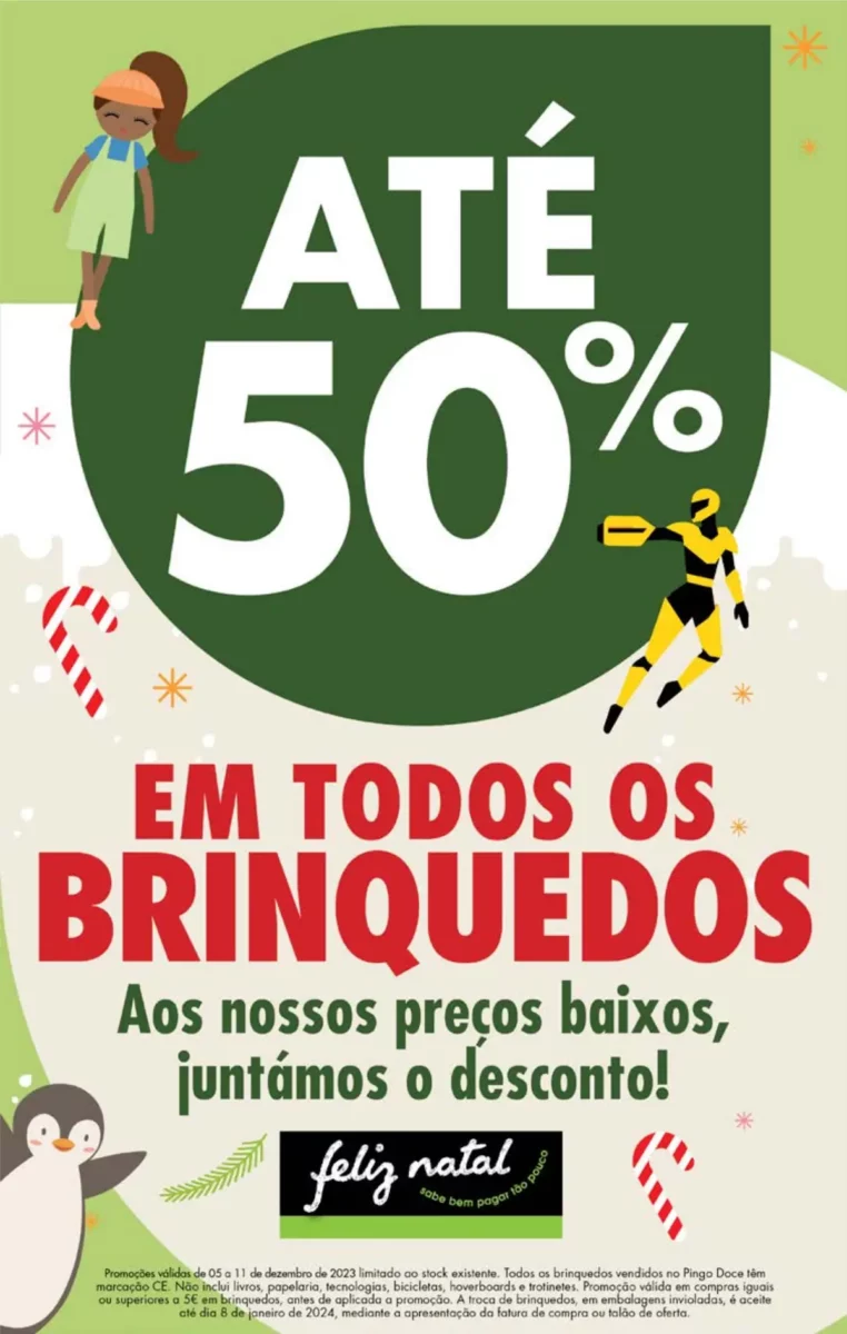 Antevis&atilde;o Folheto Pingo Doce fim-de-semana (8 a 11 dezembro)
