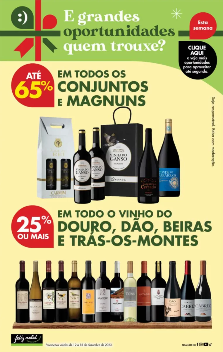 Antevis&atilde;o Folheto Pingo Doce fim-de-semana (15 a 18 dezembro)