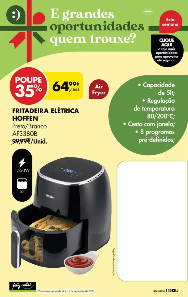 Antevis&atilde;o Folheto Pingo Doce fim-de-semana (15 a 18 dezembro)