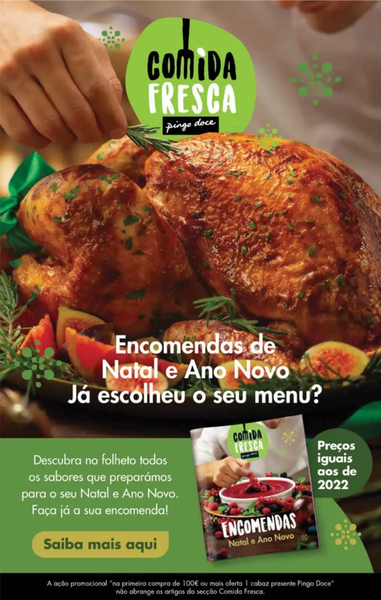 Antevis&atilde;o Folheto Pingo Doce fim-de-semana (8 a 11 dezembro)