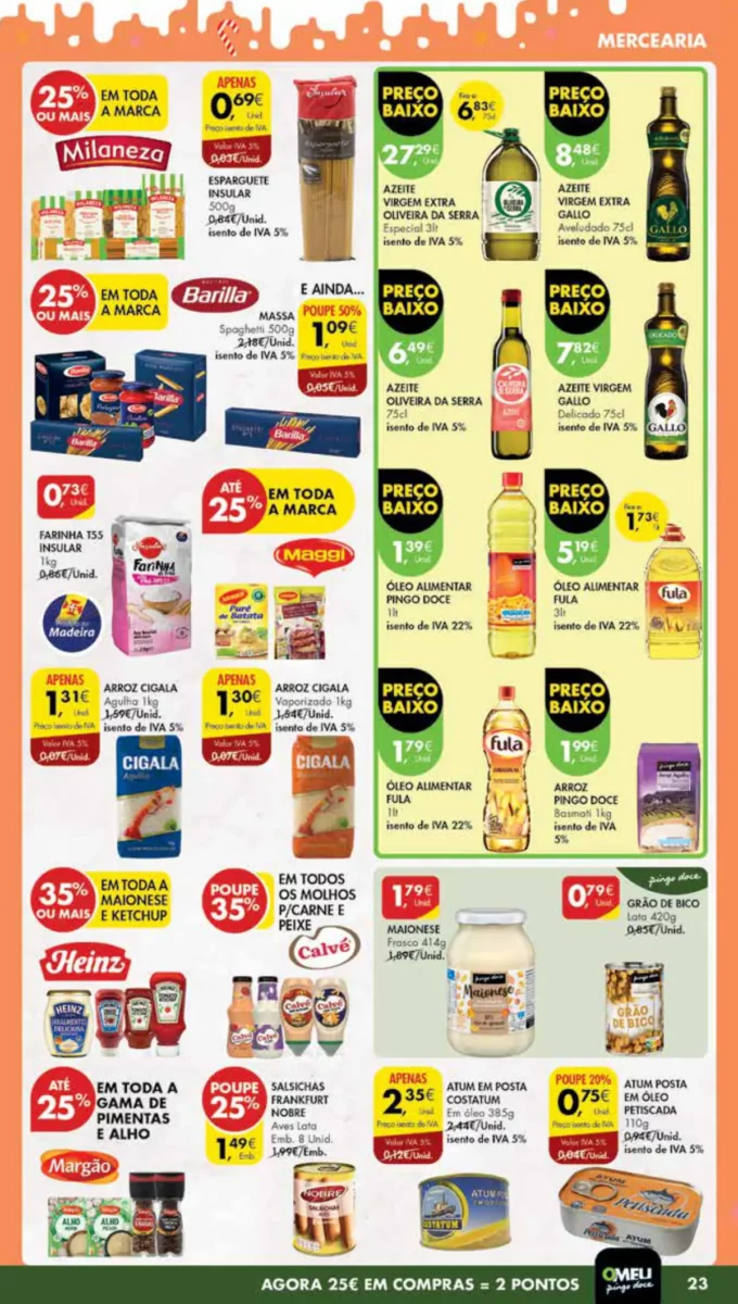 Antevis&atilde;o Folheto Pingo Doce Madeira (19 a 26 dezembro)