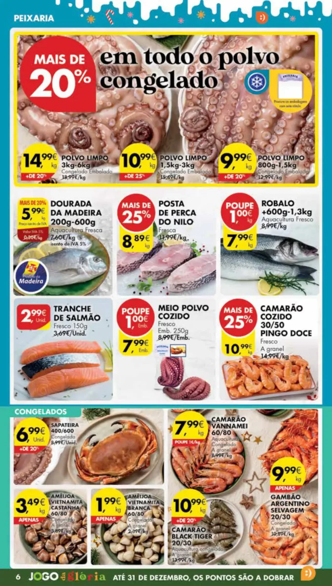 Antevis&atilde;o Folheto Pingo Doce Madeira (19 a 26 dezembro)