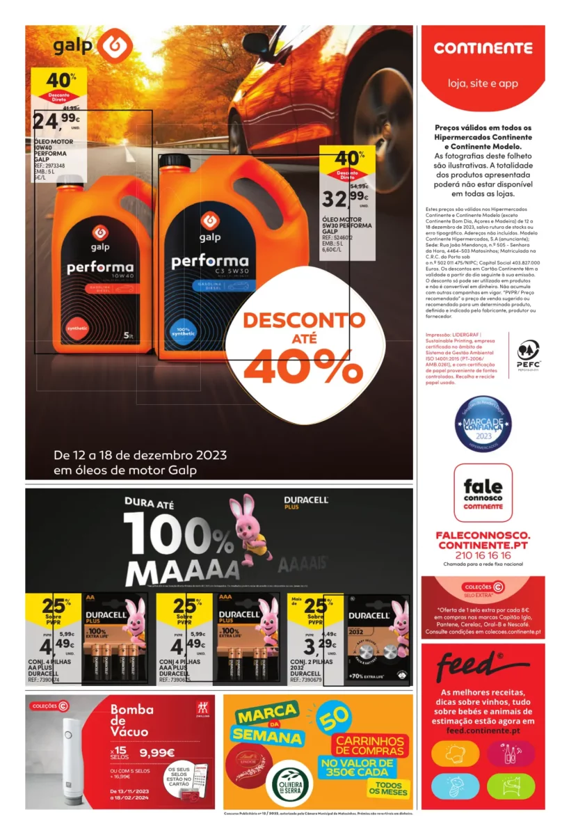 Folheto Continente (12 a 18 dezembro)