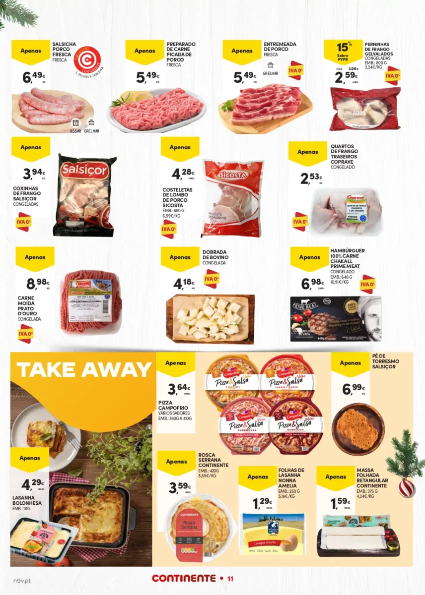 Folheto Continente A&ccedil;ores (7 a 24 dezembro)