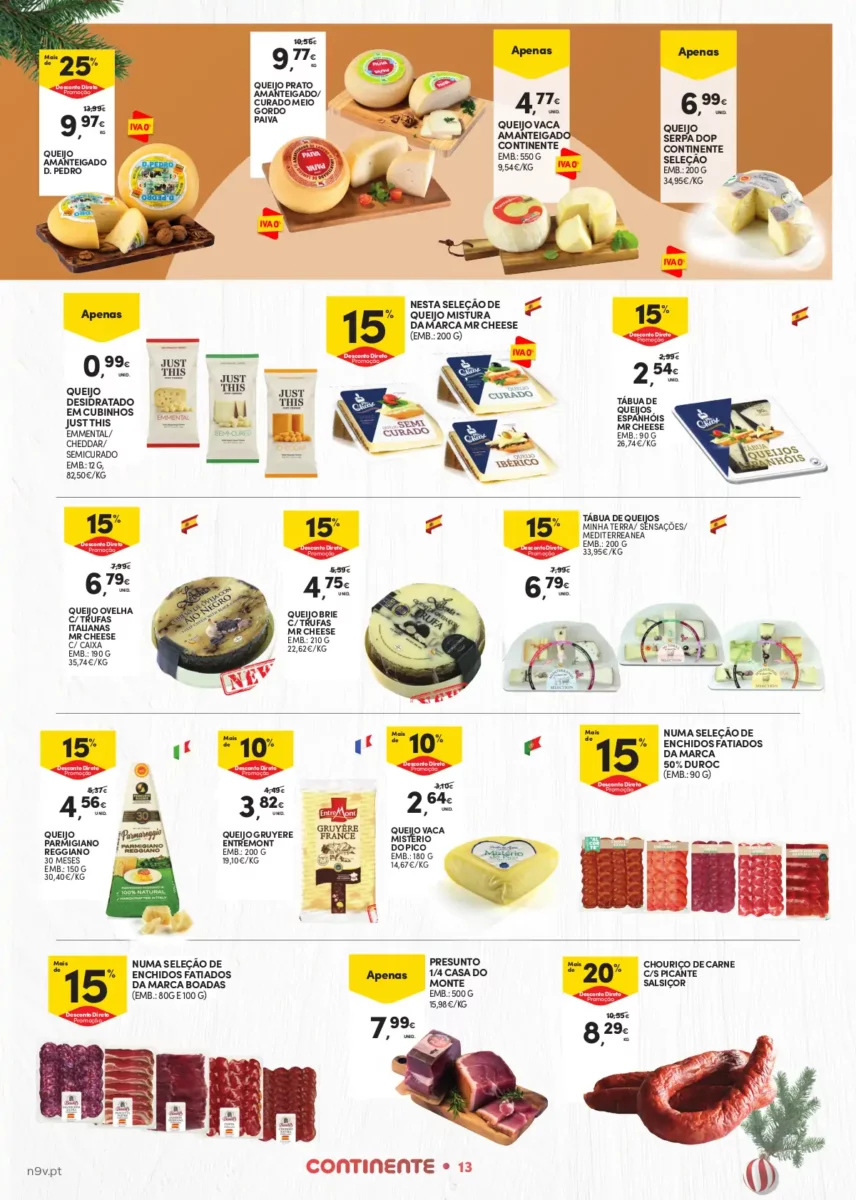 Folheto Continente A&ccedil;ores (7 a 24 dezembro)