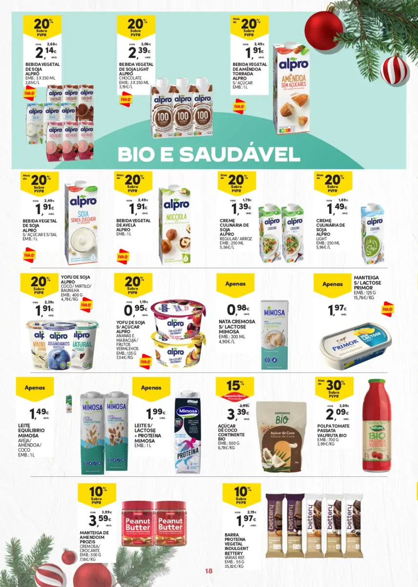 Folheto Continente A&ccedil;ores (7 a 24 dezembro)