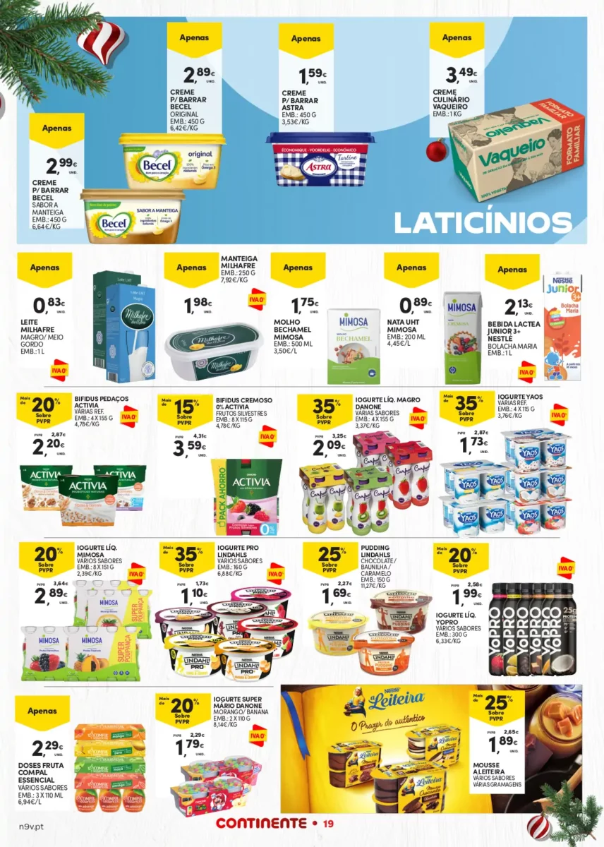 Folheto Continente A&ccedil;ores (7 a 24 dezembro)