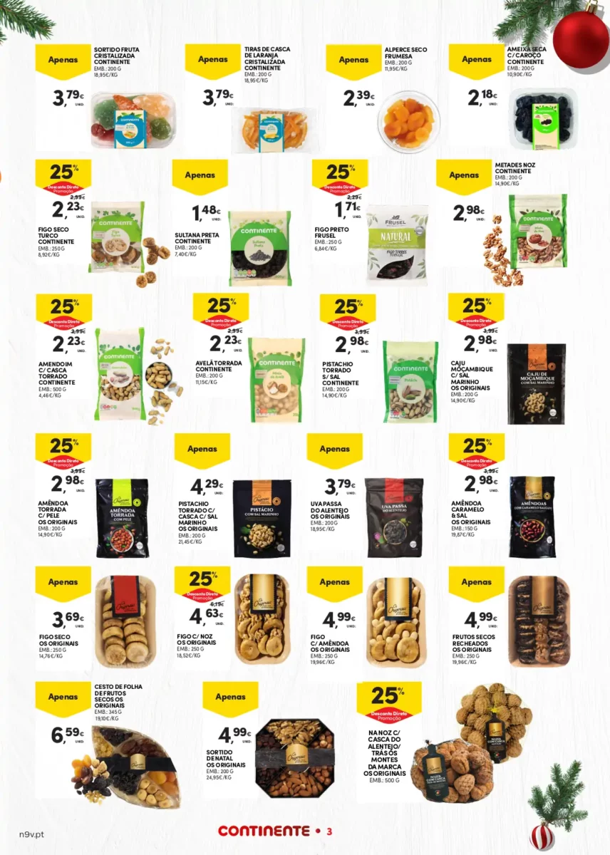 Folheto Continente A&ccedil;ores (7 a 24 dezembro)