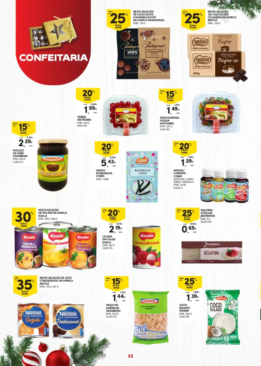 Folheto Continente A&ccedil;ores (7 a 24 dezembro)