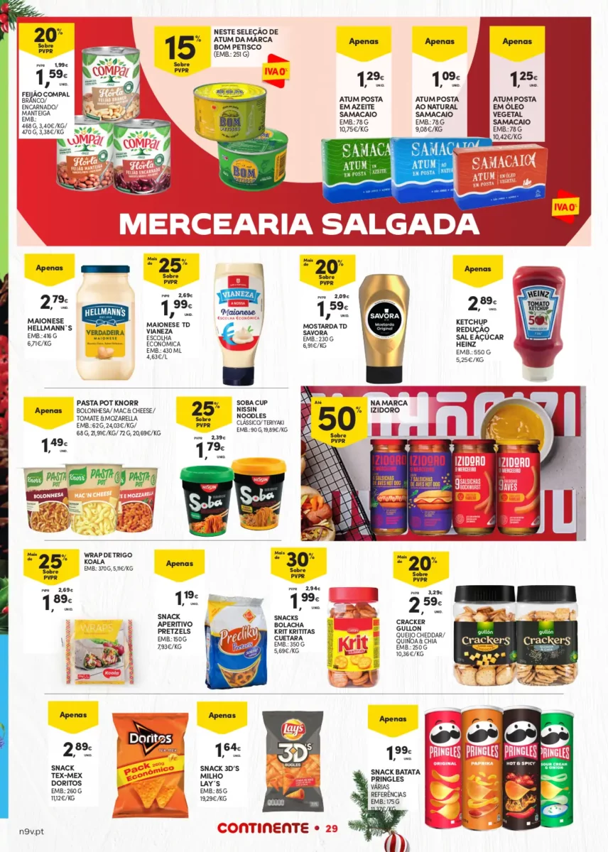 Folheto Continente A&ccedil;ores (7 a 24 dezembro)