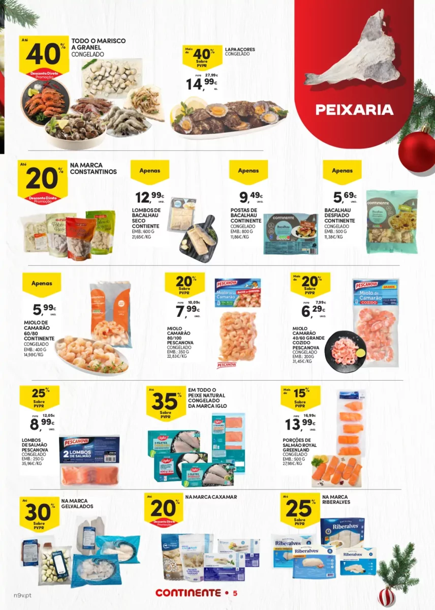 Folheto Continente A&ccedil;ores (7 a 24 dezembro)