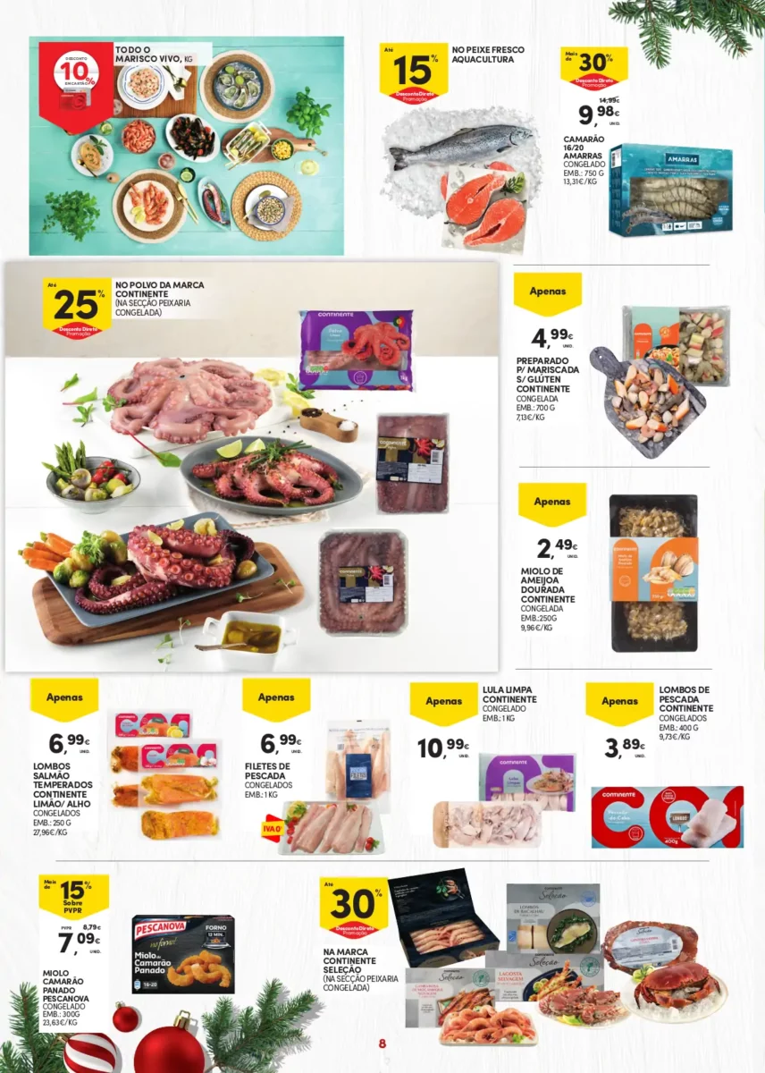 Folheto Continente A&ccedil;ores (7 a 24 dezembro)