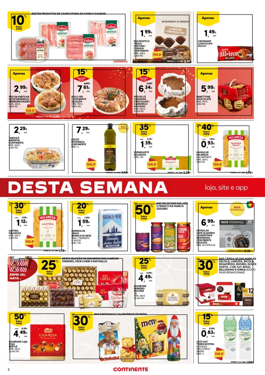 Folheto Continente fim-de-semana (8 a 11 dezembro)