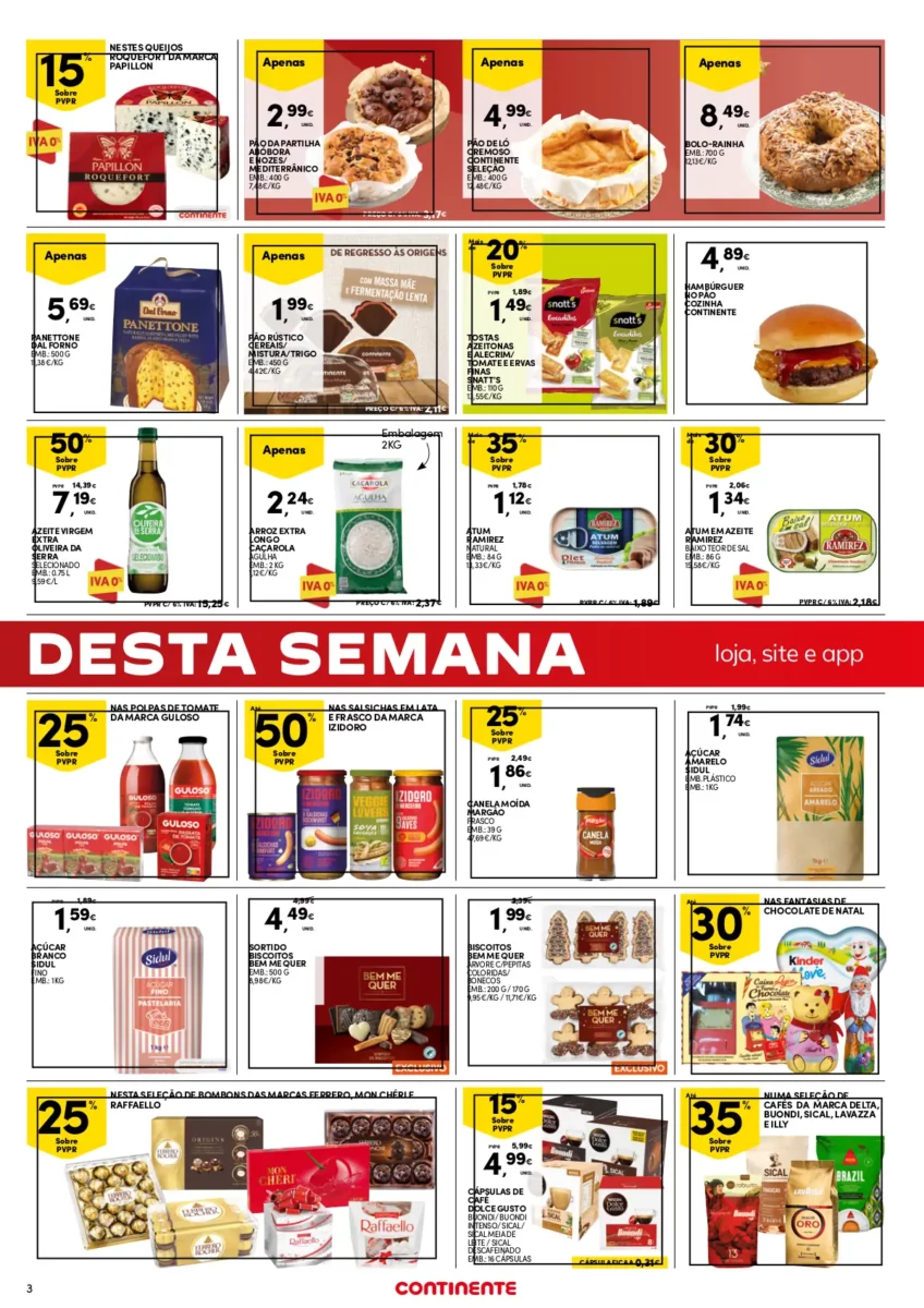 Folheto Continente fim-de-semana (15 a 18 dezembro)