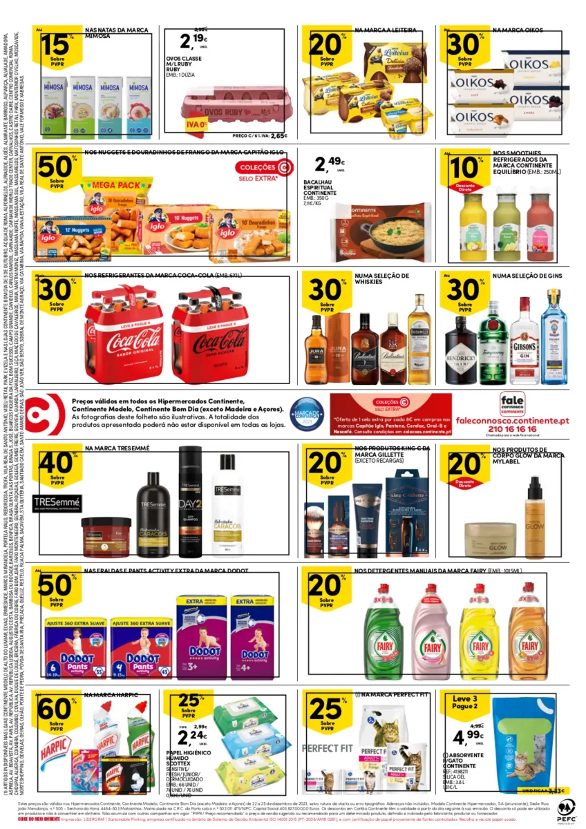 Folheto Continente fim-de-semana (22 a 25 dezembro)