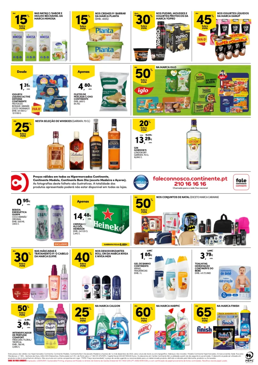 Folheto Continente fim-de-semana (1 a 4 dezembro)