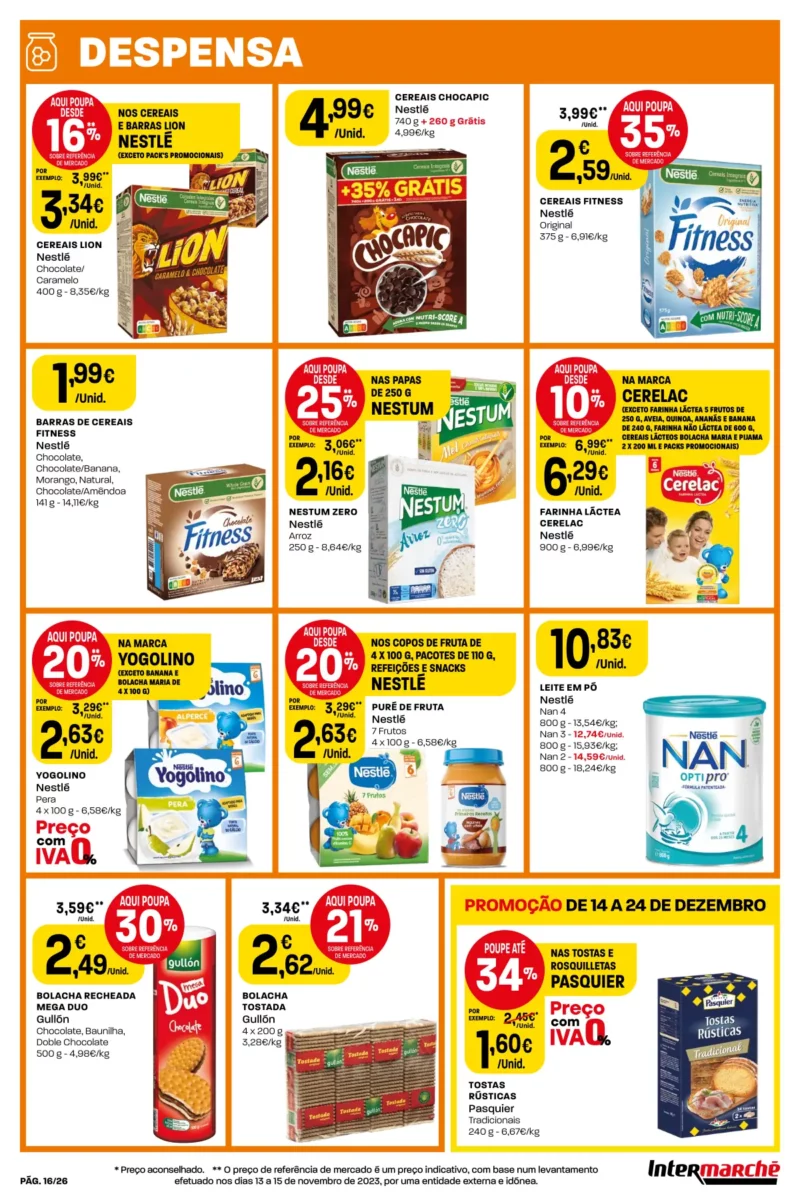 Folheto Intermarch&eacute; (14 a 24 dezembro)