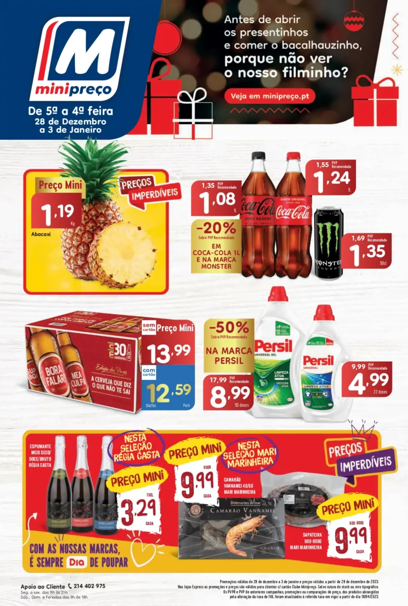 Folheto Minipre&ccedil;o (28 dezembro a 3 janeiro)