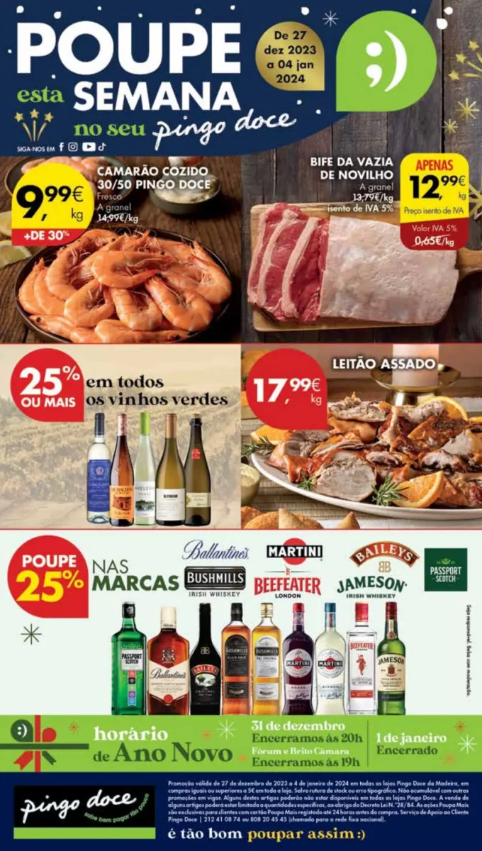 Folheto Pingo Doce Madeira (27 dezembro a 4 janeiro)